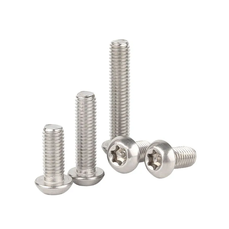 ANSI/ASME B18.3BT Torx Drive Button Head Machine Screw with Pin Stainless Steel Pin Screw