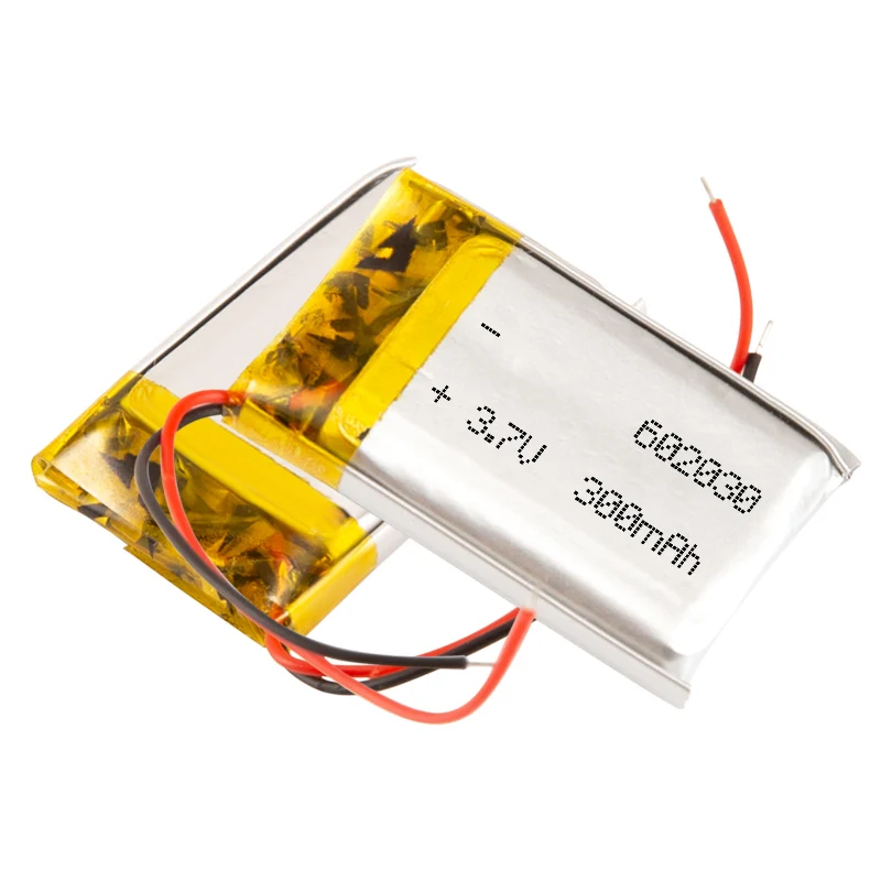 High Quality Li-ion Batteries 3.7v 300mah 602030 Rechargeable Polymer Lithium Rechargeable Battery