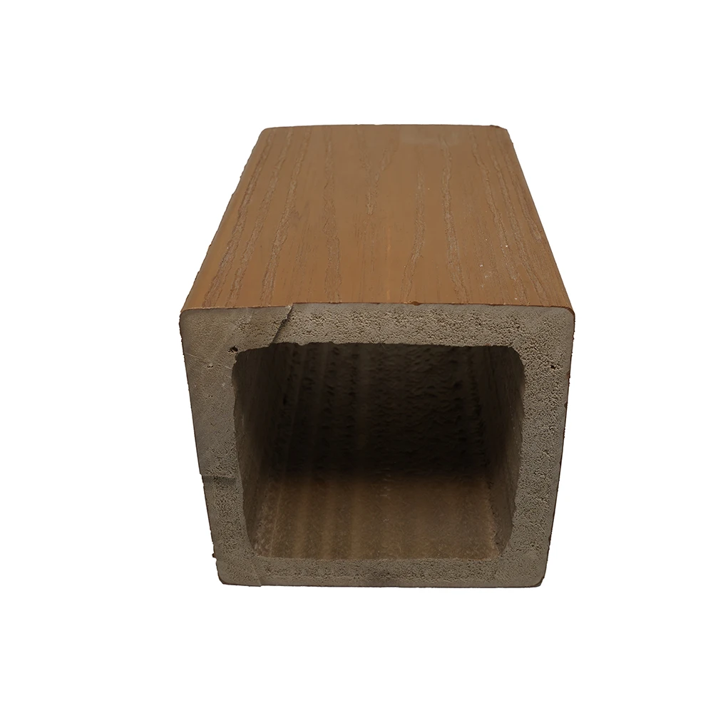 Factory price Outdoor Balustrades  PVC Handrails WPC Decorative  Rafter Armrest Landscape Park Garden