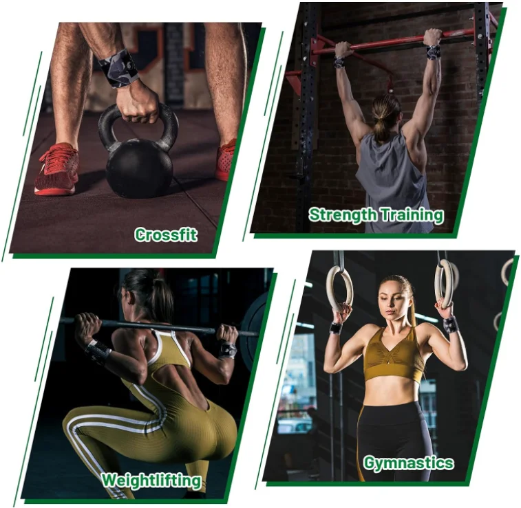 Camouflage Pattern Weightlifting Wrist Bands Custom Logo Gym Fitness Wrist Wrap Straps with Compression Function for Lifting