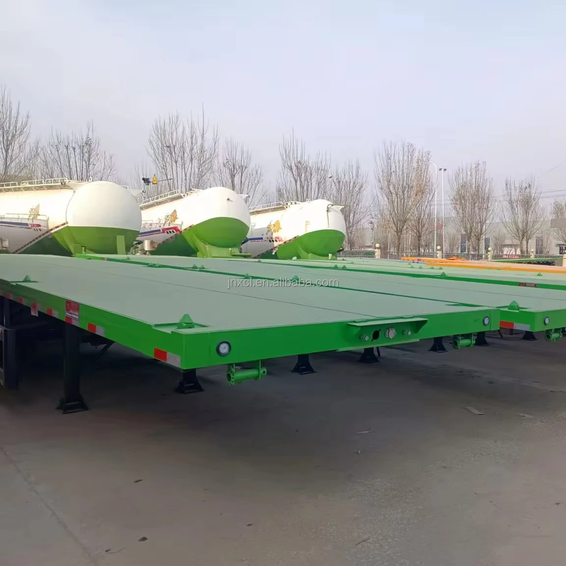 Распродажа 2/3/4 оси 20 футов 40 полуприцеп с механической подвеской бортовой прицеп