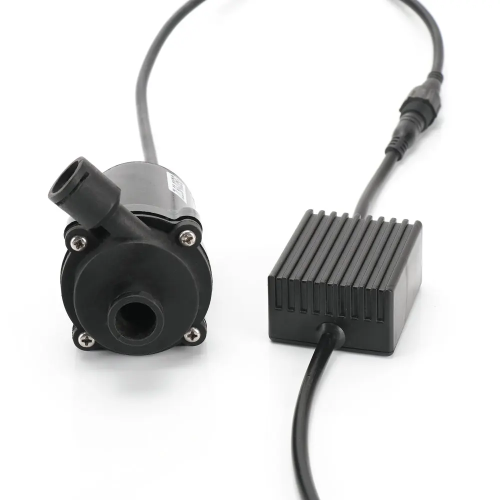 Trade assurance brushless high quality 12v 24V dc mini water pump for solar water heater 8-20L/min flow rate