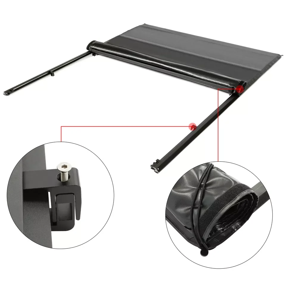 6.5 FT Bed Tonneau Cover Soft For 2007 2008-2014 GMC Sierra Chevy Silverado 1500