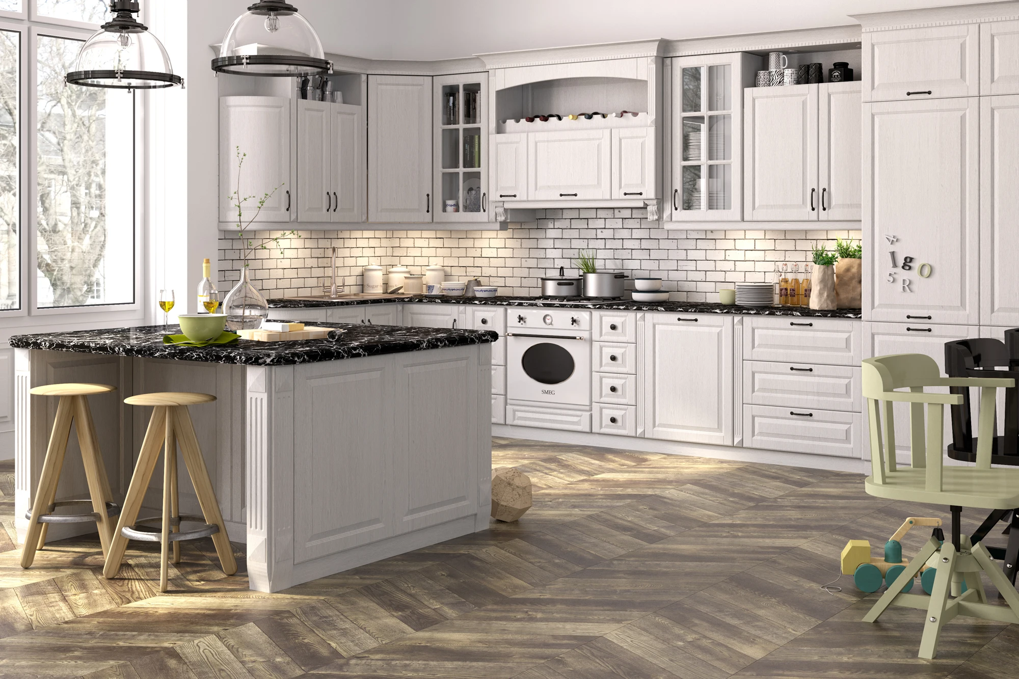 Manufacture wholesale modern kitchen design ready made cheap kitchen cabinets