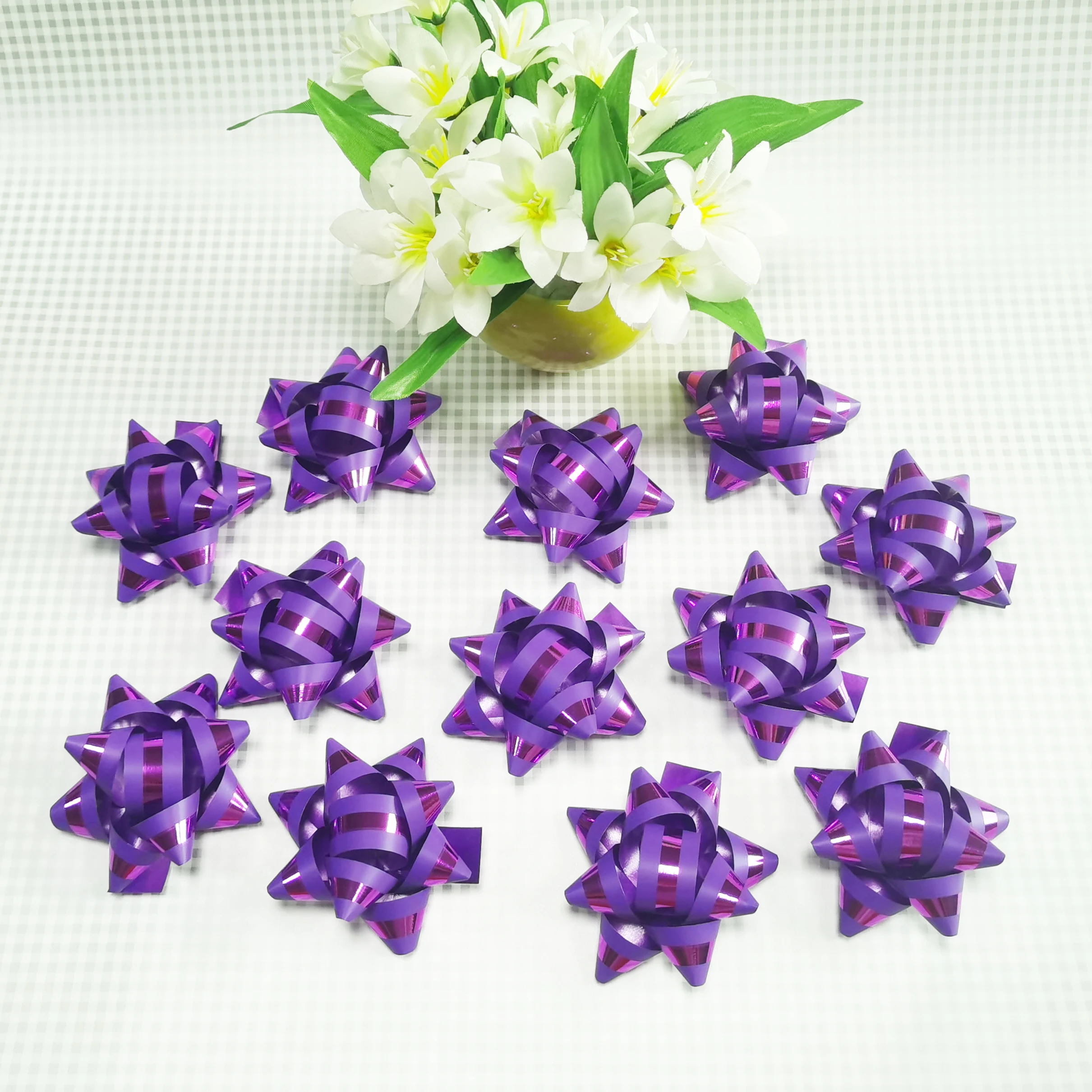 New Arrival Bow Christmas Printed Ribbon Gift Wrap Bow Metallic Wholesale Pretty Baby Hair Decorative Bow Ribbon