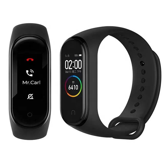  Оригинальный Смарт-браслет mi Miband 4 последняя музыка смарт-браслет с монитором сердечного ритма 135 мАч цветной экран 5
