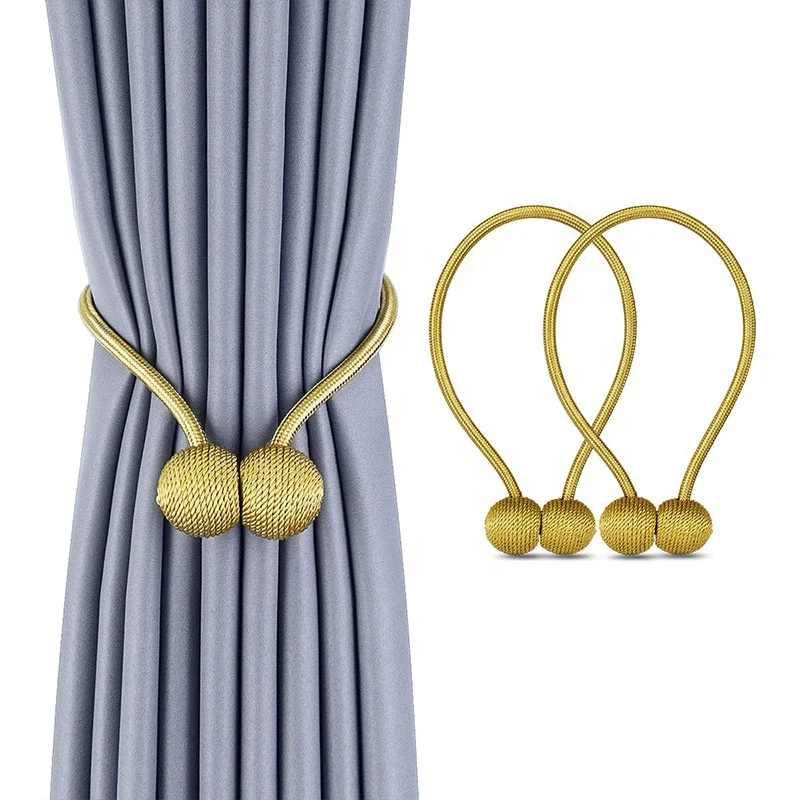 19 Colors 46 cm Gold Magnetic Macrame Curtains Accessories Buckle Tiebacks Holder