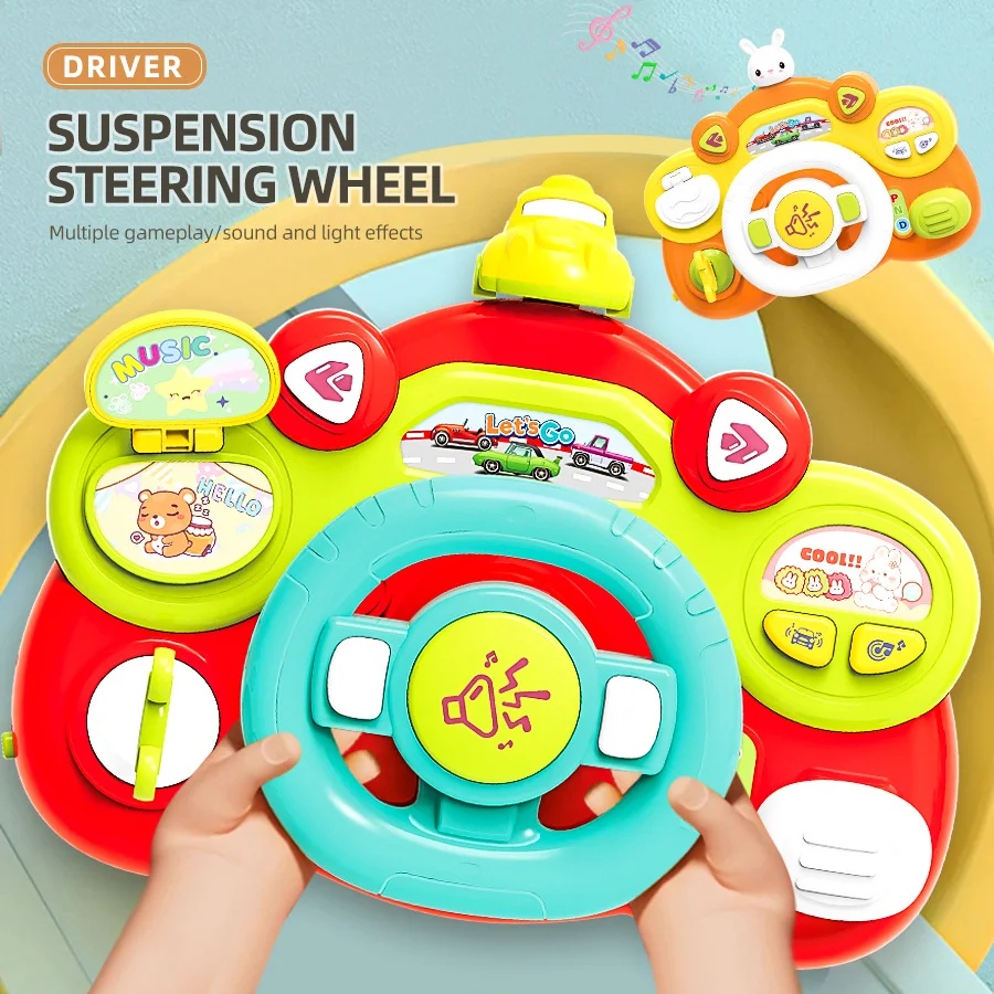 Multifunction Baby Infant Musical Toys Wheel Simulation Driving Toy Baby Steering Wheel Toys