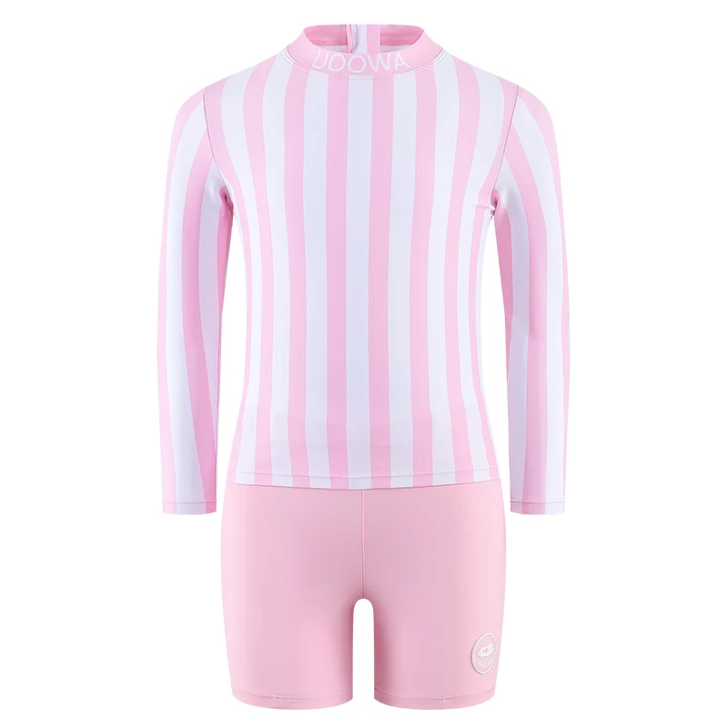 UOOWA toddler girl baby clothing  long sleeve  kids little baby girl swimsuit children swimwear & beachwear