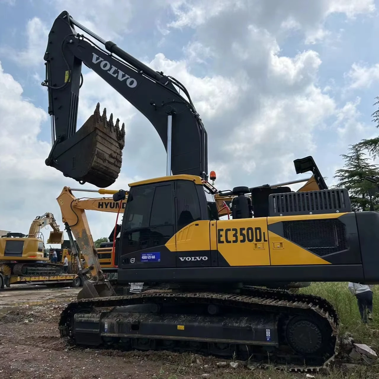 Отличная оригинальная универсальность Volvo EC350D Экскаватор ХОРОШЕЕ СОСТОЯНИЕ б/у экскаватор машина для продажи строительная