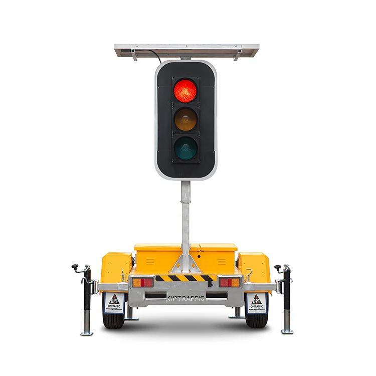 Road Construction Equipment 3-lamps Tripod Traffic Signals with controller