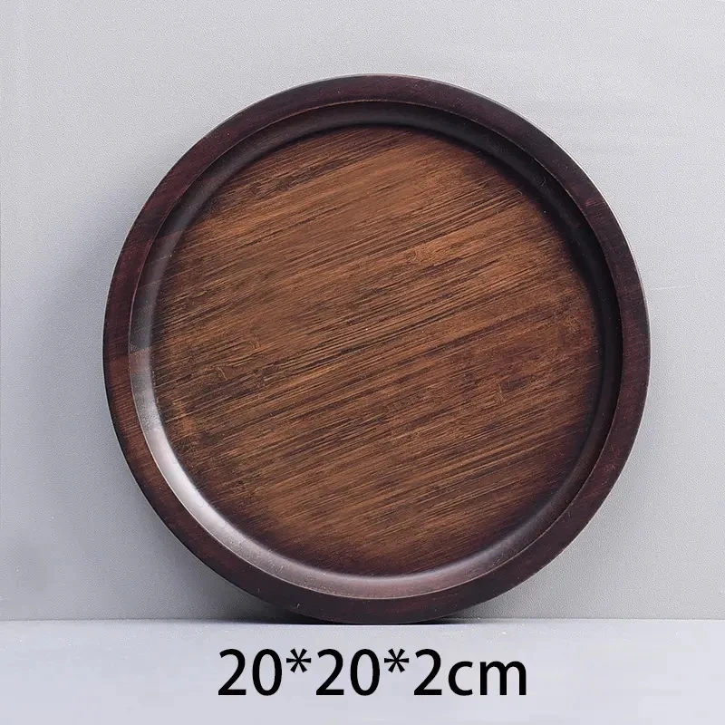 Производитель оптовая продажа черный орех длинный лоток твердая деревянная пищевая тарелка гостиничный