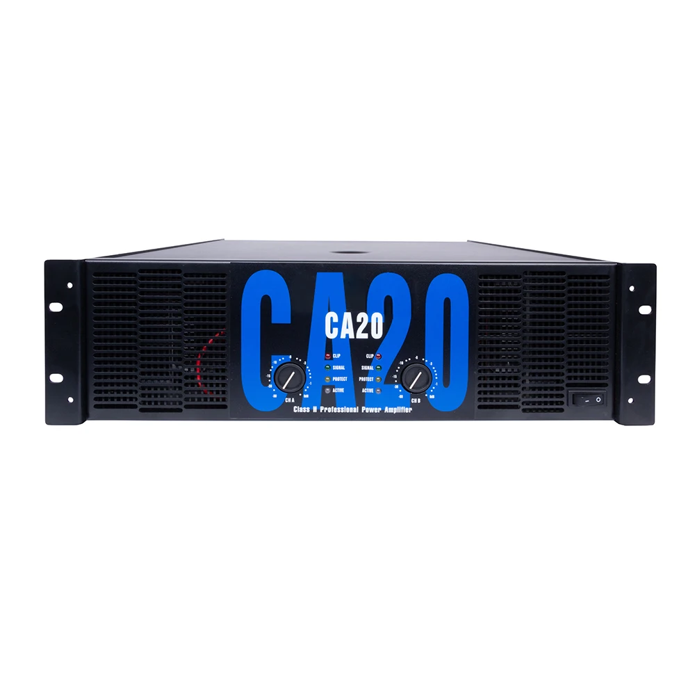 CA20 Professional Subwoofer Power Amplifier 2 Channel 2*1300W  Audio Sound Standard Power Amplifier For Stage
