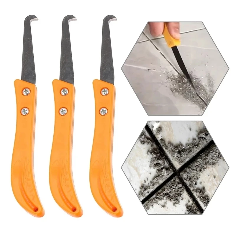 JNZ Professional  manufacturer Foldable Wall Floor Seam Clean Remover Tool Ceramic Tile Gap Repair Tool Hook Knife