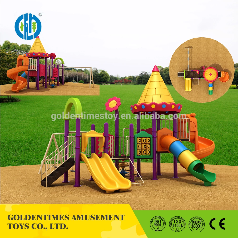 Factory custom children interesting kindergarten plastic play set outdoor playground
