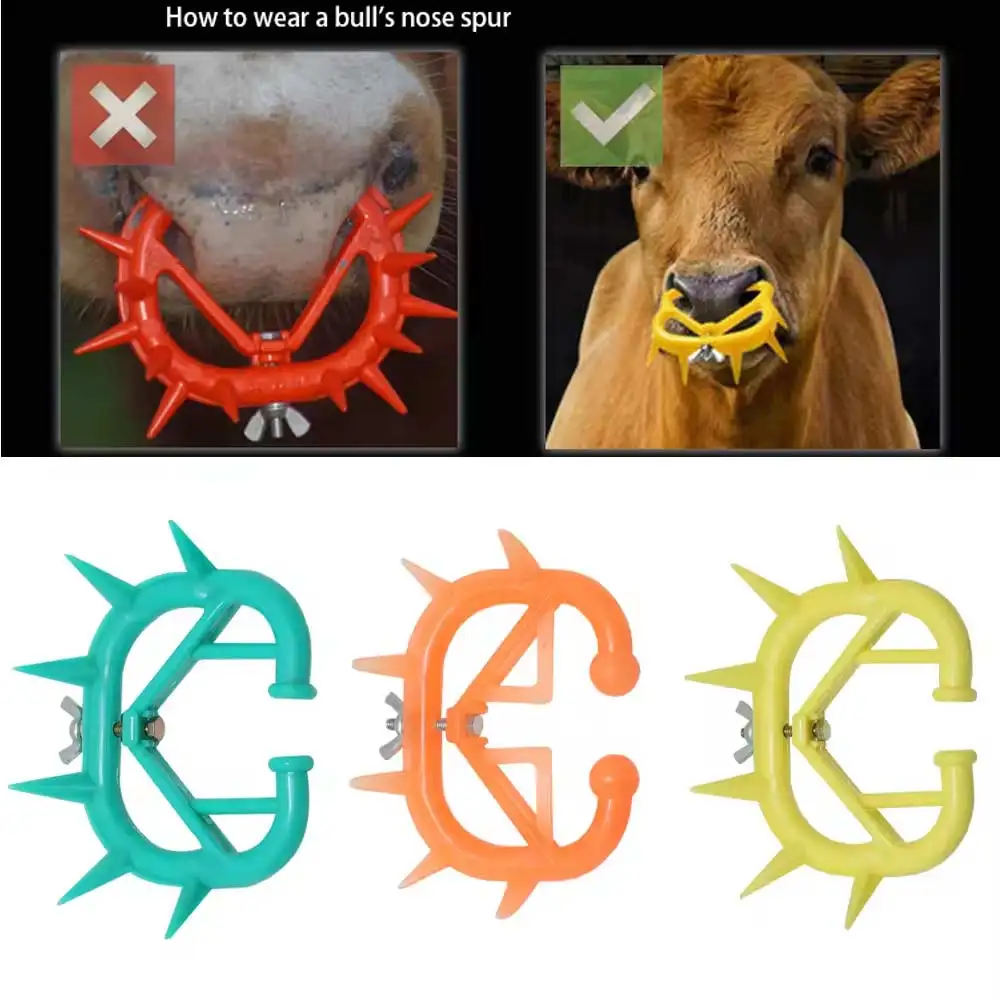 Plastic Orange Calf Milk Sucking Preventer Cow Weaner Calves Milking Sucking Preventer Cattle Calf Weaning Device for Farm