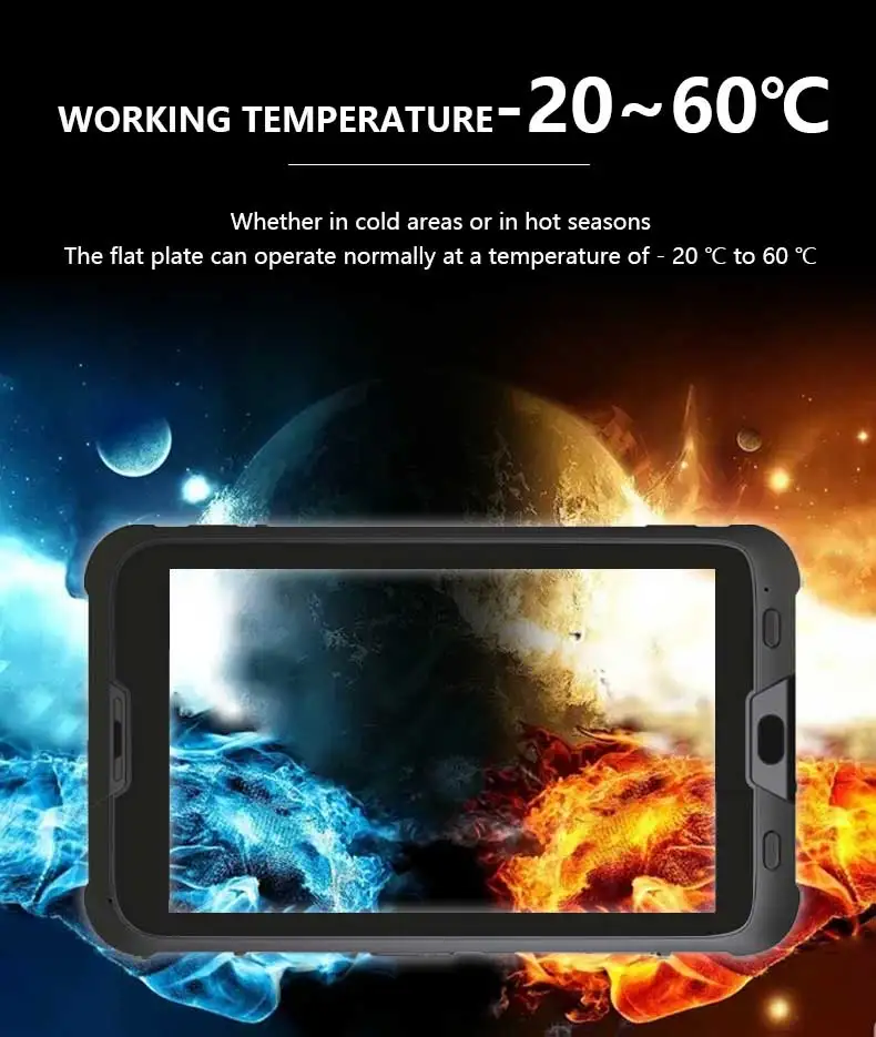 Three proofing tablet Rugged Outdoor Android Industrial Tablet Pc 8 Inch 1920x1200 Ips Screen Dustproof And Waterproof Ip67 Nfc