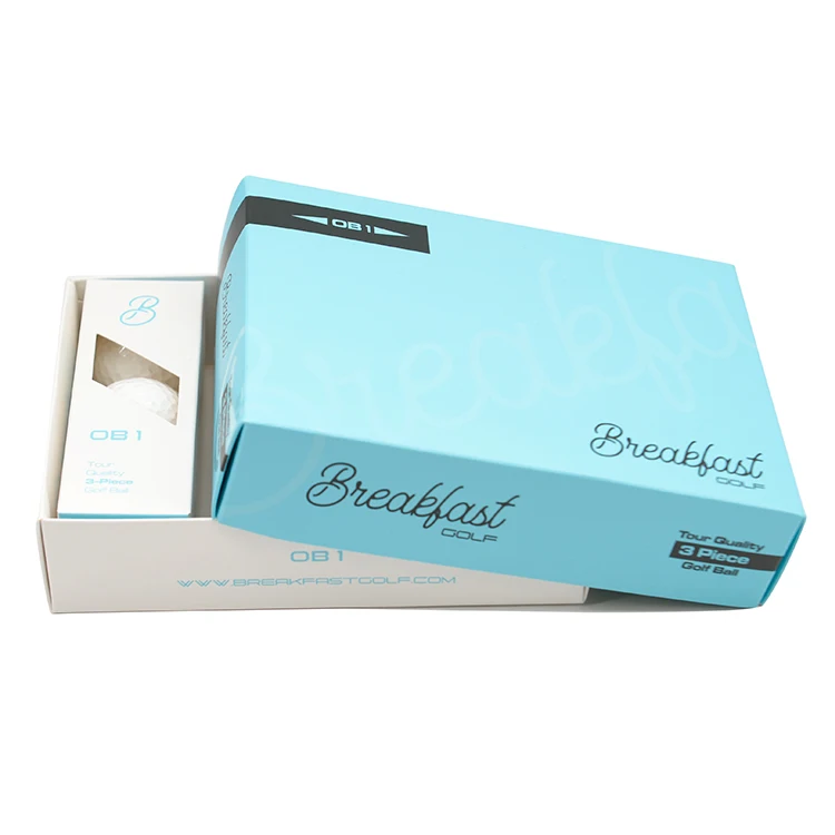 Recyclable Paper Cardboard Wholesale Custom Logo Printed Packaging Mini Golf Ball Gift Box Set
