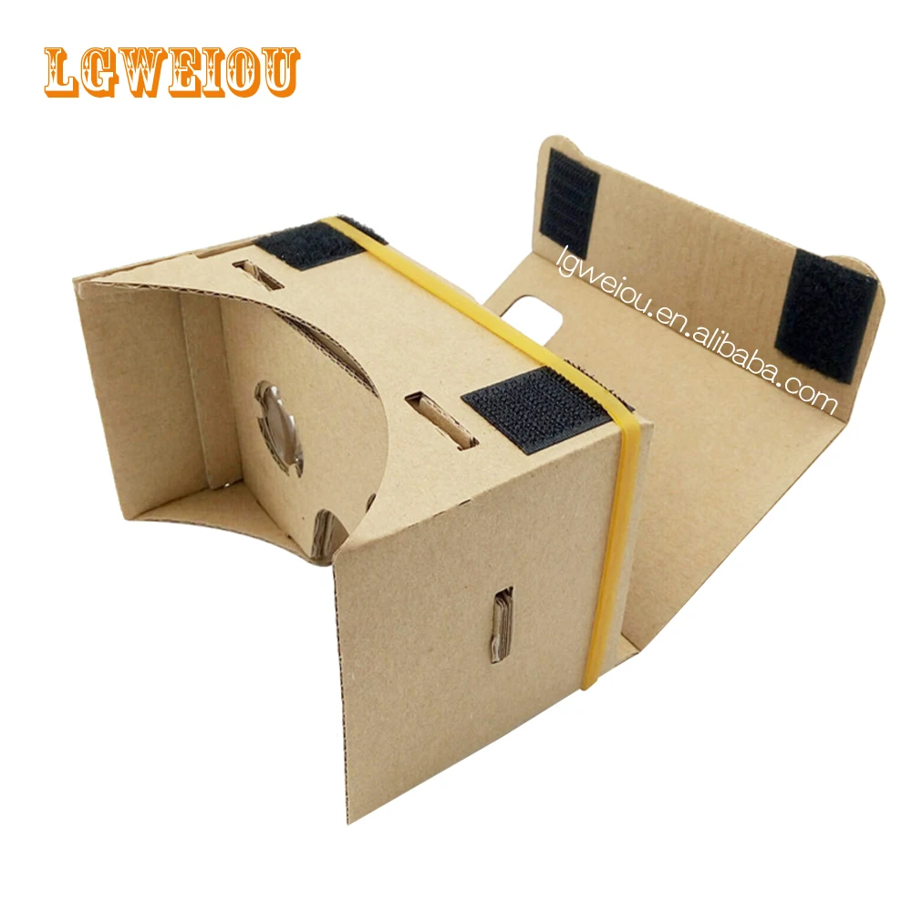 
manufacturer customized corrugated paper 3D glasses paper box v1 mobile phone 3d VR glasses 