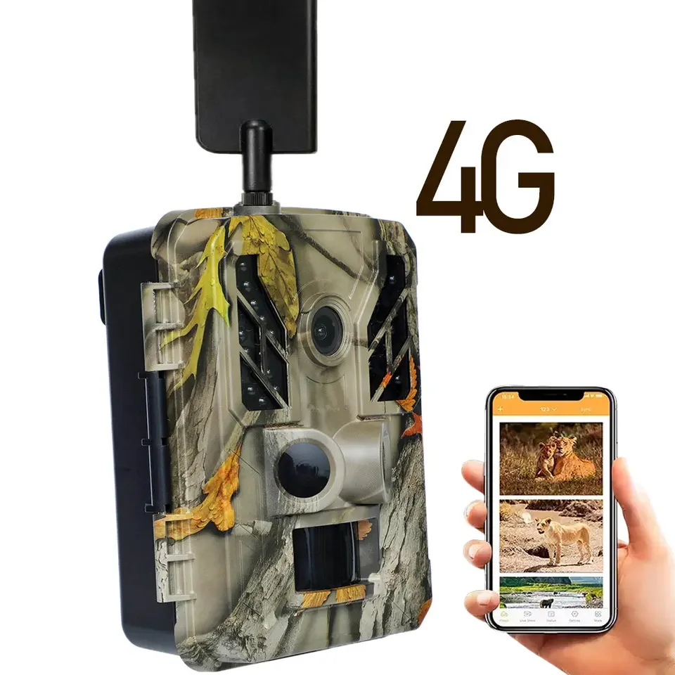 1080p 36MP Best Outdoor Digital Animal Surveillance Solar Powered Trail Camera 4g Wireless Hunting Wild Camera
