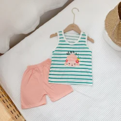 Летняя Пижама с коротким рукавом, распродажа, одежда для сна с забавным дизайном, пижамы, новая детская ночная рубашка, комплекты детской одежды