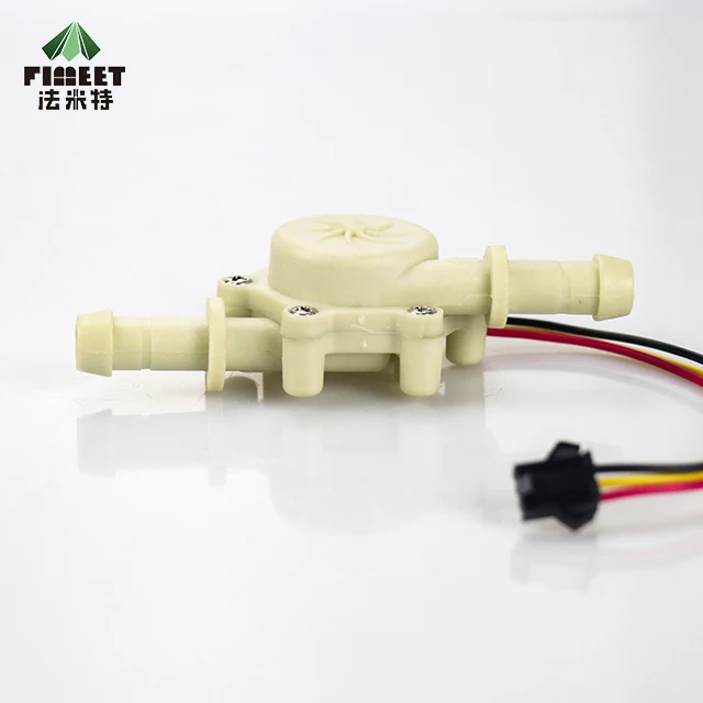  High Precision Miniature Liquid Flowmeter Drinking Water Beer Coffee Machine Pulse Hall Type Switch Sensor 10ma (DC5V)
