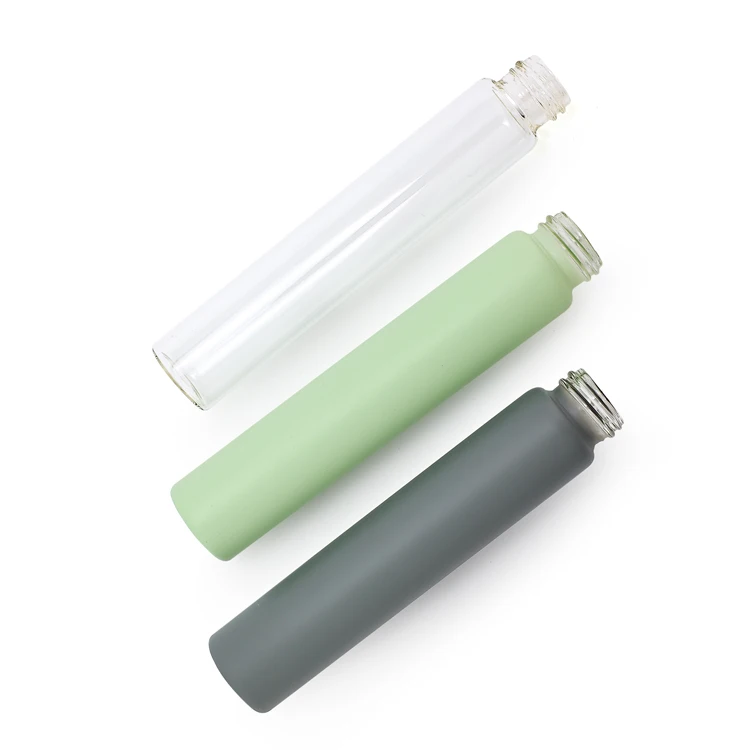 Wholesale New Design Packaging Child Proof Glass Tubes Child Resistant Glass Round Vial With Screw Top Lid