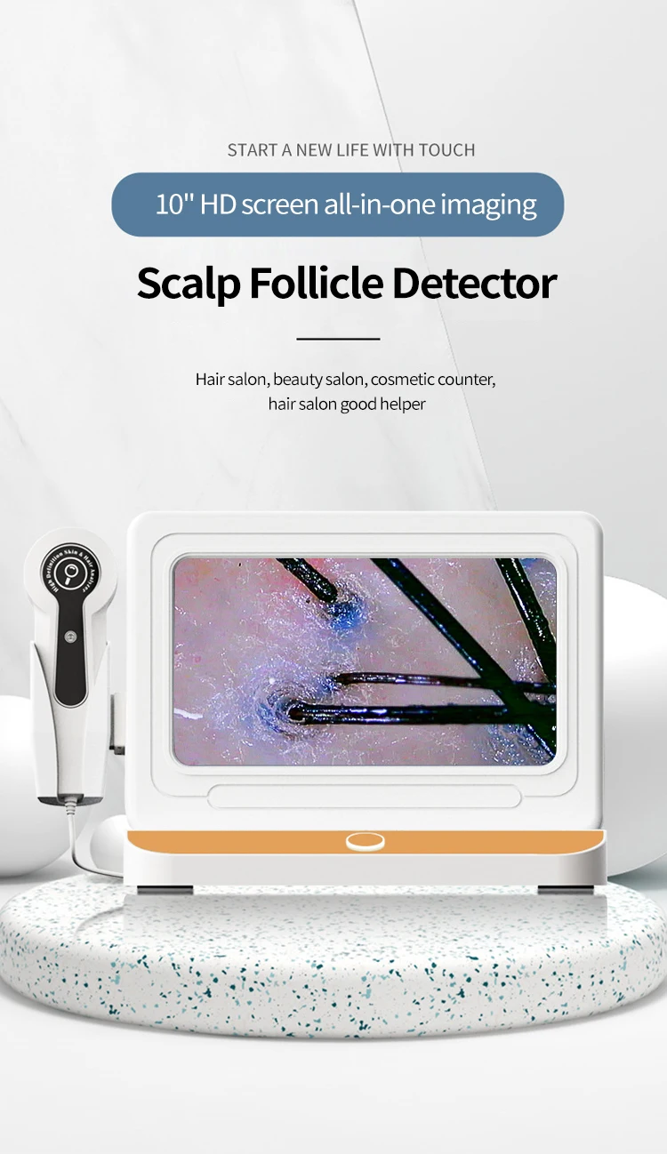 High Quality 200x Magnification 50x Triple Spectrum Desktop Scalp Test Instrument Photo Framing Convenient Detection