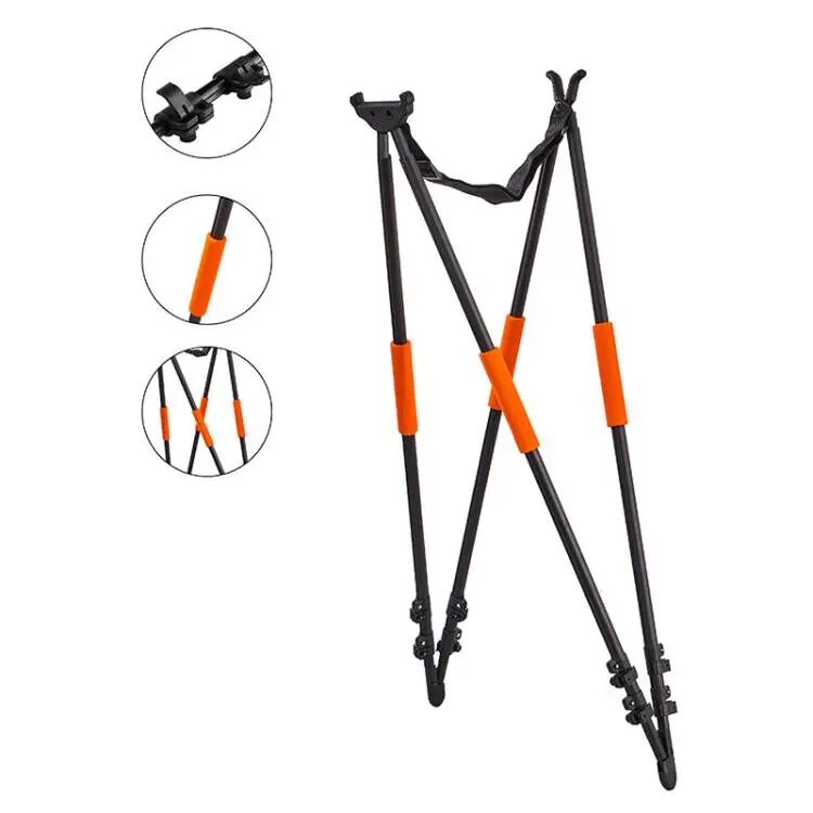 Telescopic Lightweight Aluminum Tripod  Monopod shooting hunting stickers hunting tripod stand for hunting