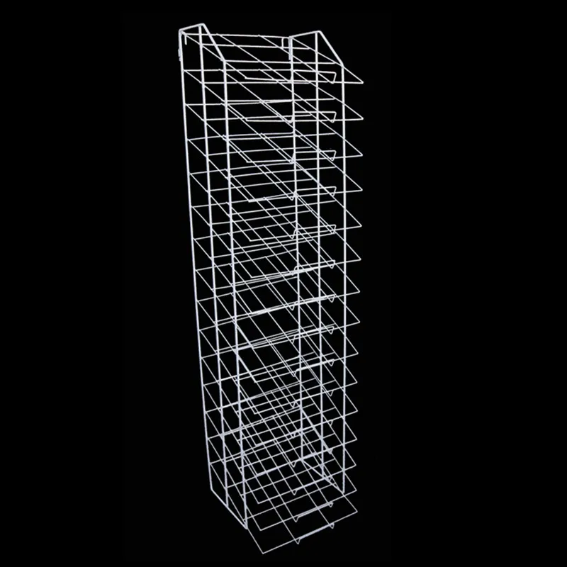 15 slot scrapbook paper light duty wire holder display stand