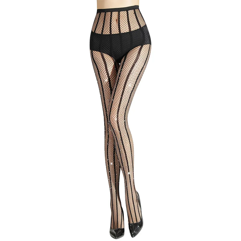 New style factory direct sale reserve price luxury ladies stockings tights fashion lace rhinestone pantyhose