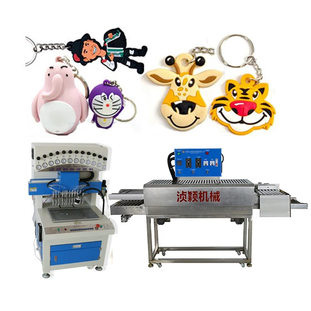 PVC mobile phone holder key chain charms making machine