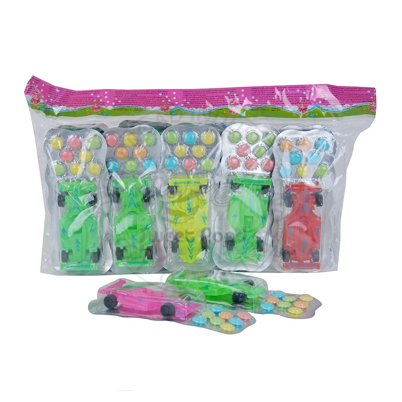 Mini Sports Car Toy Candy with Colorful Press Candy Sweet Confectionery