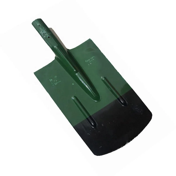Russian army green mud spade with strong sales in Russian market shovel head spade
