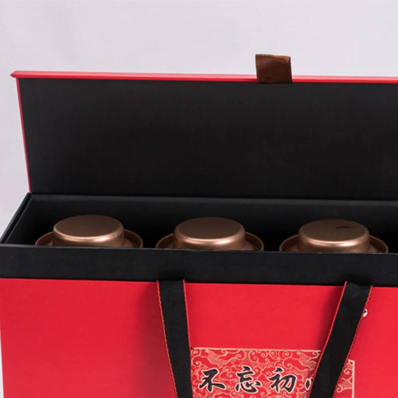 Recyclable Printed Corrugated Cardboard Paper Packaging Box Tea Box for Flavored Teas Present Gift Ideas Red Kraft Paper 1000pcs