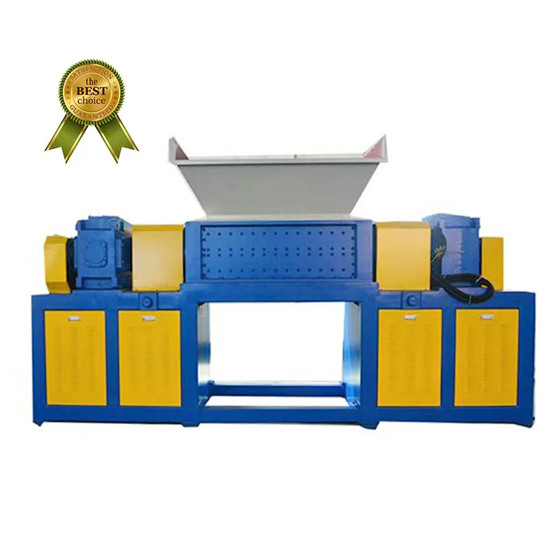 
waste plastic and wood shredder machine 