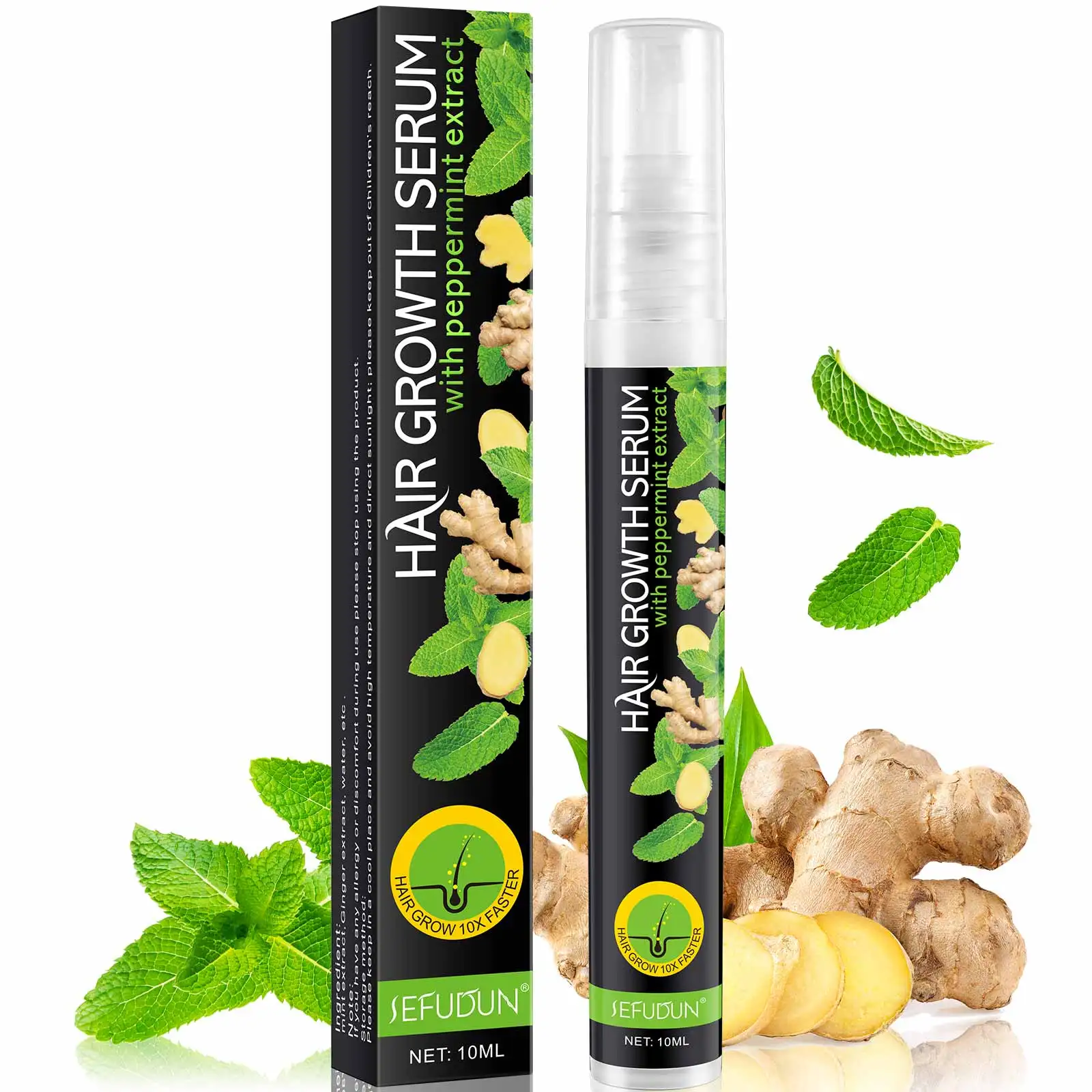 Hair Treatment Serum  Organic Ginger Hair Growth Oil Hot Sale 10ml