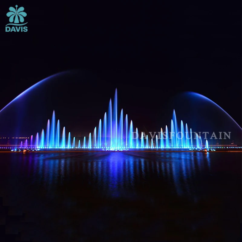 Customized Music Running Fountain Decorative Led Light Pool Dancing Water Fountains