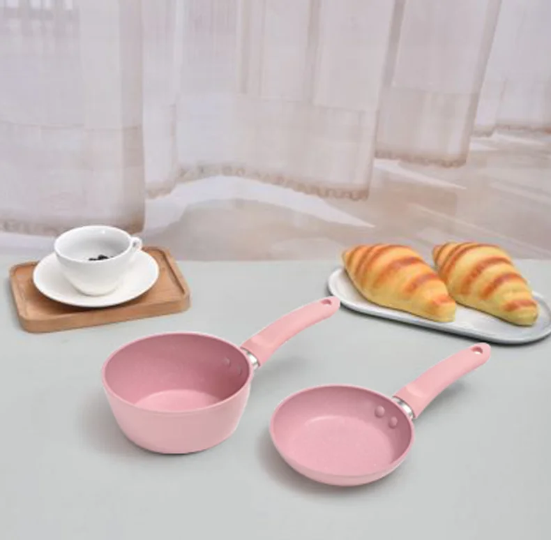 mini cookware sets for baby complementary food with bakelite hand aluminum alloy have electric furnace