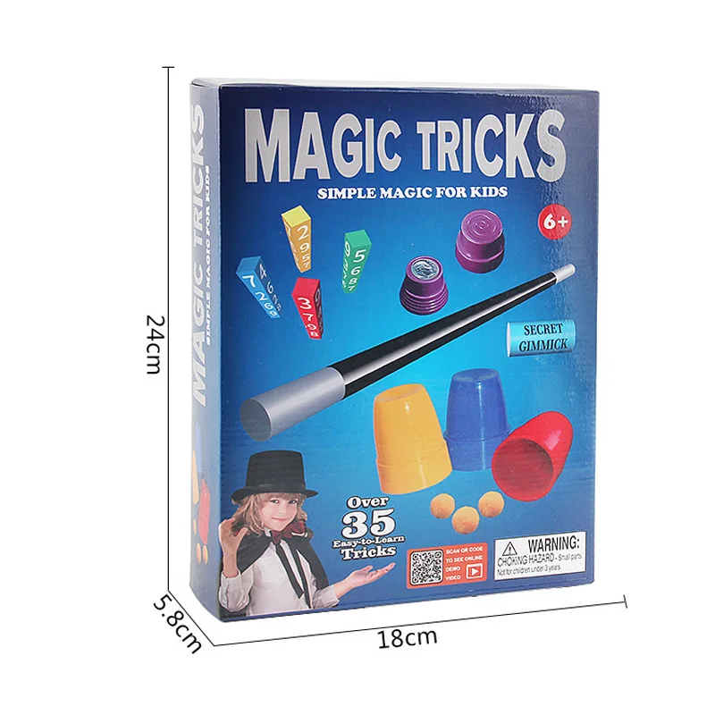 Toy magic trick trucos de magia Children close-up stage magic props sets puzzle magic gift box toys