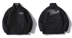 Men fashion reversible warm puffer winter jacket