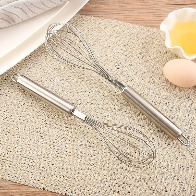Wholesale Cheap Price Classical design manual stainless steel Kitchen Rotary Egg Hand Whisk Tool Egg Beater Mixer For Home