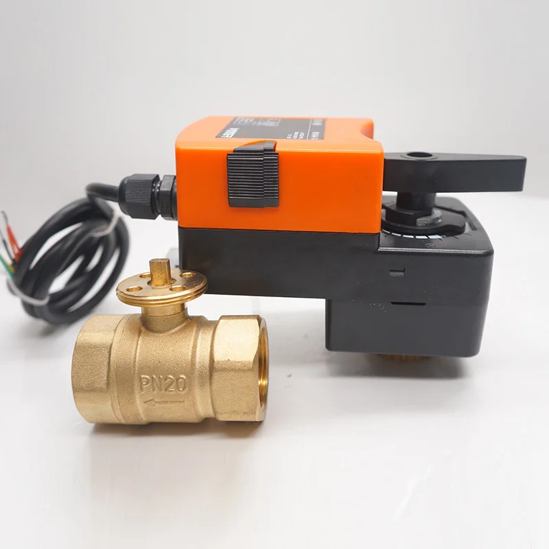 Winvall Electric Actuated Control Ball Valve AC DC24V Motor Actuator Motorized Brass Valves DN25 DN32 DN40 DN50 OEM Customizable