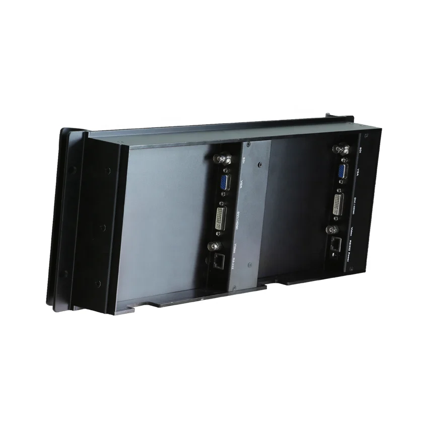  VDWALL LBM808 вещательный монитор 4U стойка монтаж RS232 HD DVI SDI VGA CVBS 2 *