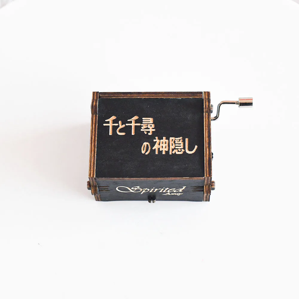 Хит продаж деревянная музыкальная шкатулка с ручным приводом для