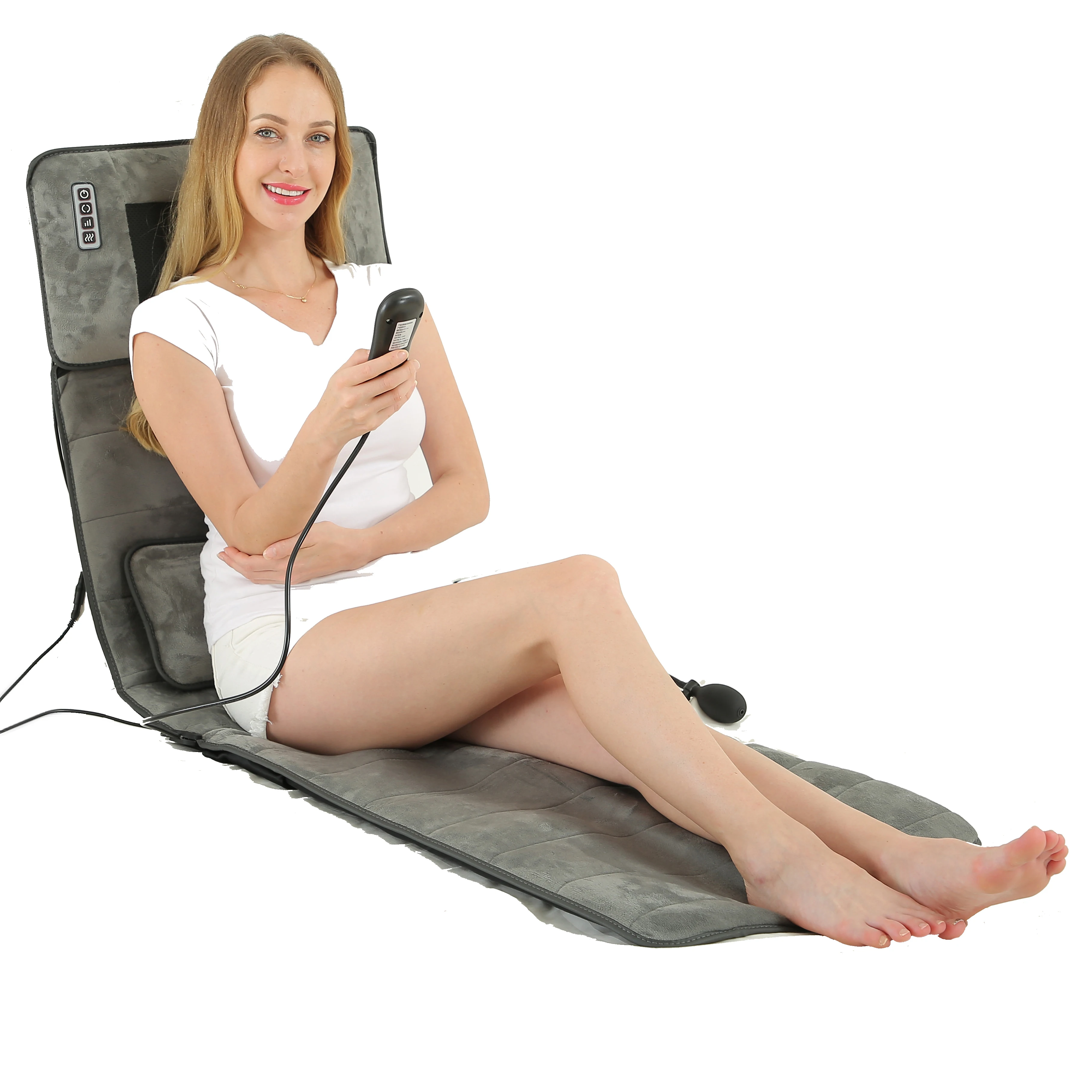 Массажное кресло с подогревом для шиацу, портативный разминающий стул для всего тела, из ЭВА, для автомобиля, кожи, плеч, офиса, цветной Массажер для талии