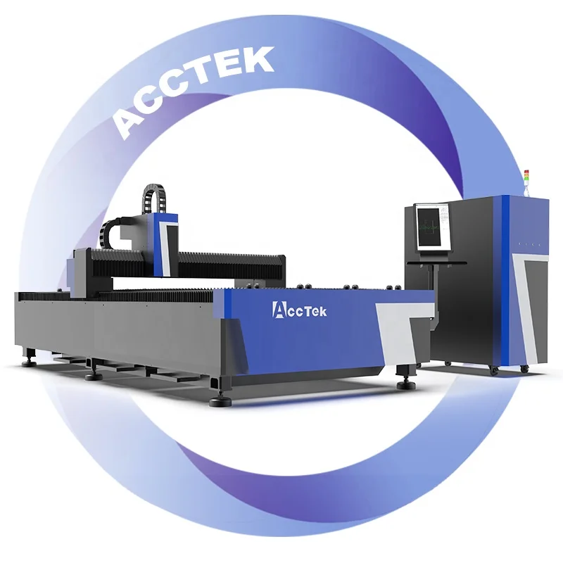 AccTek cnc Metal sheet cutter Laser Tools 1530 2040 Auto control Laser Cutting Equipment with Heavy duty frame