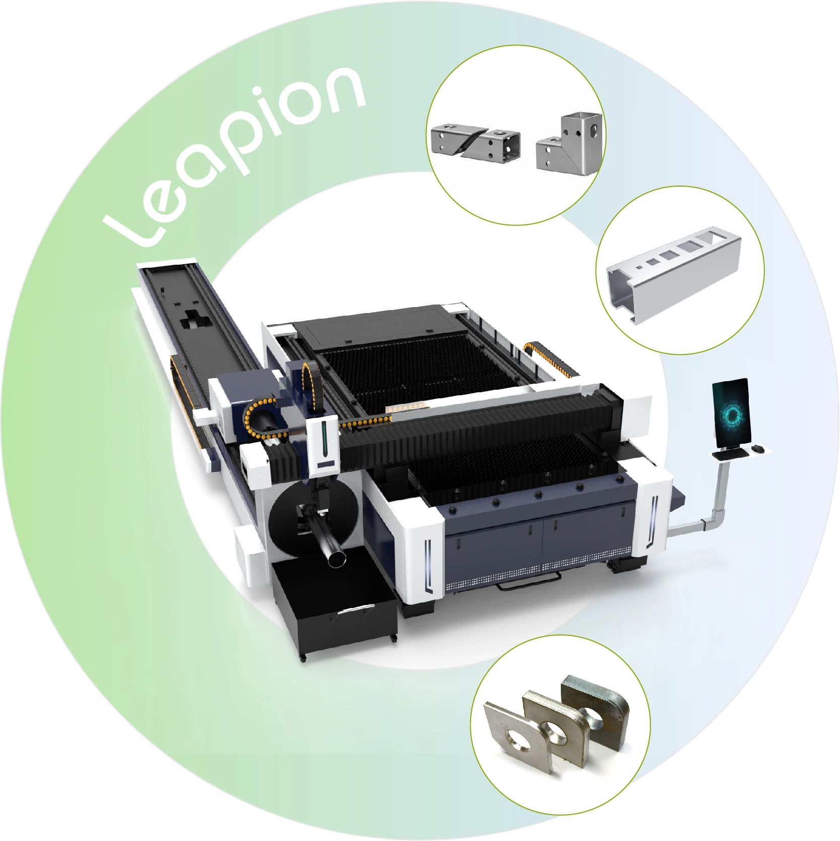 High Efficiency Fiber Laser Plate and Tube Cutting Machine Europe Gantry Laser Cutting Machine Price