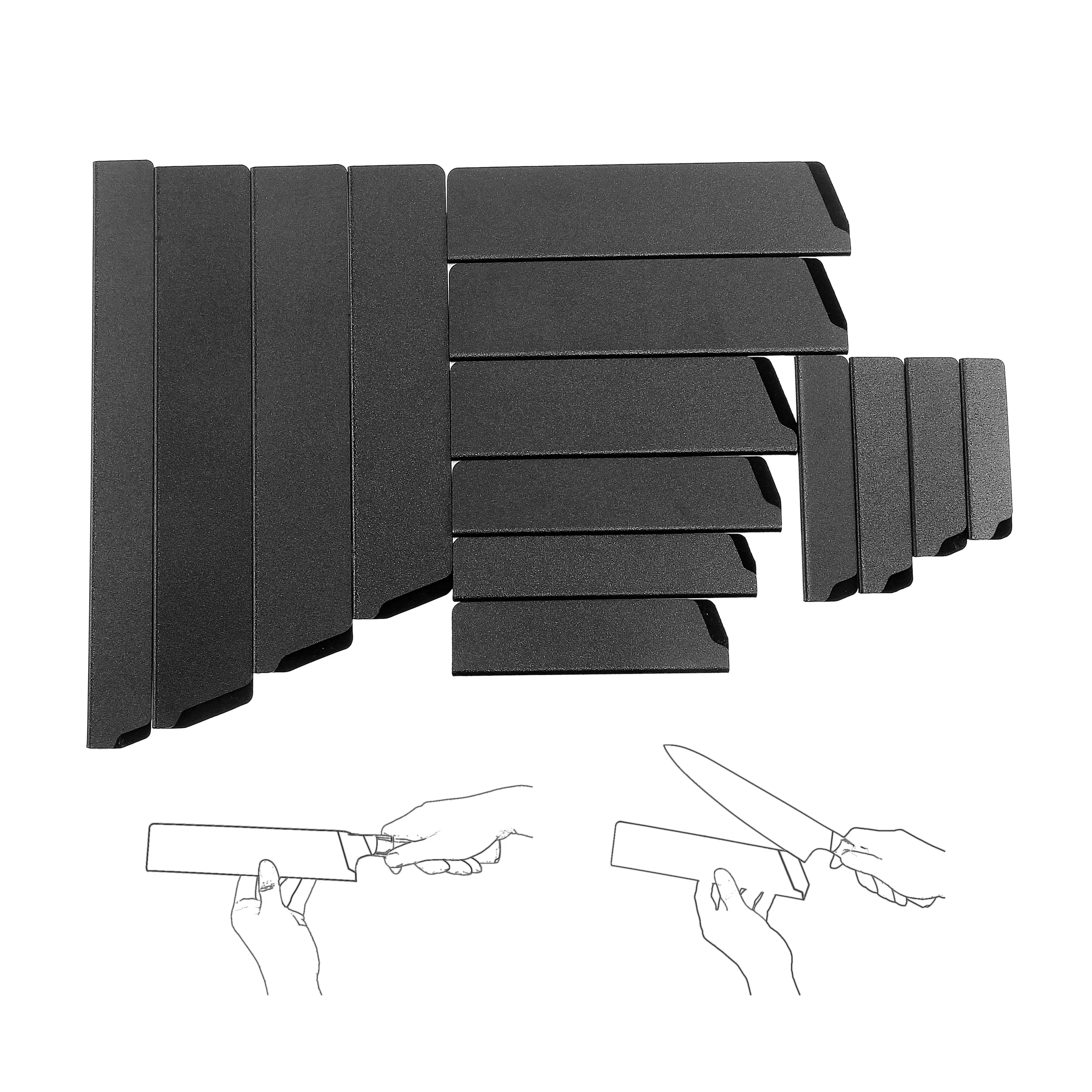 Оптовая продажа, прочные фетровые защитные лезвия из АБС-пластика без бисфенола А для ножей, оболочки, универсальные защитные накладки для ножей