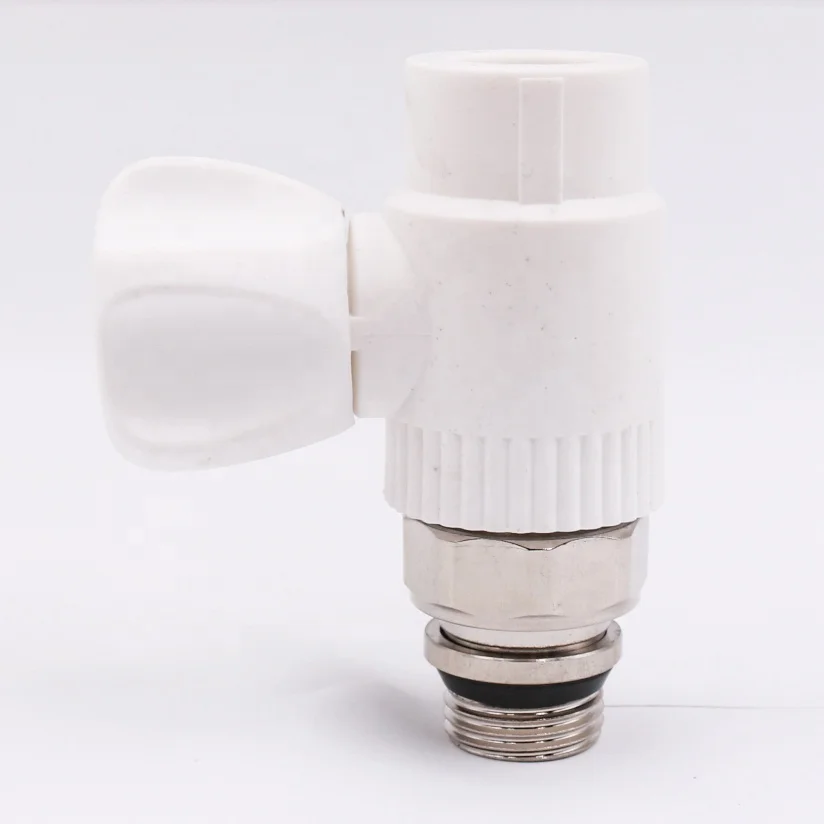 Open-mounted manual temperature control Angle Valve (set)